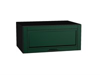 Шкаф верхний горизонтальный глубокий Дублин Graphite, Special Green, 800 В*Ш*Г 358*800*574, фасад МДФ  Special Green, корпус  Graphite ms2510VVT_72796