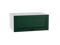 Шкаф верхний горизонтальный глубокий Дублин Белый, Special Green, 800 В*Ш*Г 358*800*574, фасад МДФ  Special Green, корпус  Белый ms2510VVT_72792