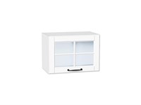 Шкаф верхний горизонтальный остекленный Дублин Белый, Special White, 500 В*Ш*Г 358*500*318, фасад МДФ/Стекло  Special White, корпус  Белый ms2510VVT_74258