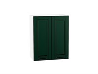 Шкаф верхний с 2-мя дверцами Дублин Белый, Special Green, 720, 600 В*Ш*Г 716*600*318, фасад МДФ  Special Green, корпус  Белый ms2510VVT_73131