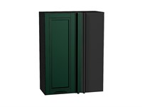 Шкаф верхний прямой угловой Дублин Graphite, Special Green, 920 В*Ш*Г 920*700*345, фасад МДФ  Special Green, корпус  Graphite ms2510VVT_72927