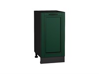 Шкаф нижний с 1-ой дверцей Дублин Graphite, Special Green, 400 В*Ш*Г 816*400*478, фасад МДФ  Special Green, корпус  Graphite ms2510VVT_73400