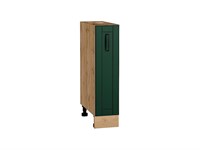 Шкаф нижний с 1-ой дверцей Дублин Дуб Вотан, Special Green, 200 В*Ш*Г 816*200*478, фасад МДФ  Special Green, корпус  Дуб Вотан ms2510VVT_73383