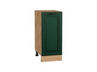 Шкаф нижний с 1-ой дверцей Дублин Дуб Вотан, Special Green, 350 В*Ш*Г 816*350*478, фасад МДФ  Special Green, корпус  Дуб Вотан ms2510VVT_73385