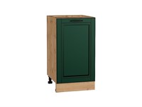 Шкаф нижний с 1-ой дверцей Дублин Дуб Вотан, Special Green, 450 В*Ш*Г 816*450*478, фасад МДФ  Special Green, корпус  Дуб Вотан ms2510VVT_73387