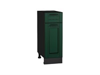 Шкаф нижний с 1-ой дверцей и ящиком Дублин Graphite, Special Green, 300 В*Ш*Г 816*300*478, фасад МДФ  Special Green, корпус  Graphite ms2510VVT_73480