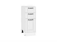 Шкаф нижний с 3-мя ящиками Дублин Белый, Special White, 300 В*Ш*Г 816*300*478, фасад МДФ  Special White, корпус  Белый ms2510VVT_73587