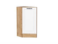 Шкаф нижний торцевой Дублин Дуб Вотан, Special White В*Ш*Г 816*296*552, фасад МДФ  Special White, корпус  Дуб Вотан ms2510VVT_73670