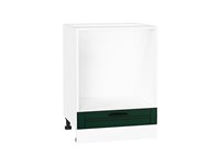 Шкаф нижний под духовку Дублин Белый, Special Green, 600 В*Ш*Г 816*600*474, фасад МДФ  Special Green, корпус  Белый ms2510VVT_73335