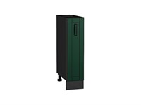 Шкаф нижний бутылочница Дублин Graphite, Special Green, 200 В*Ш*Г 816*200*478, фасад МДФ  Special Green, корпус  Graphite ms2510VVT_73312