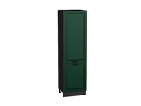 Шкаф пенал с 2-мя дверцами Дублин Graphite, Special Green, 2140, 600 В*Ш*Г 2132*600*574, фасад МДФ  Special Green, корпус  Graphite ms2510VVT_73769