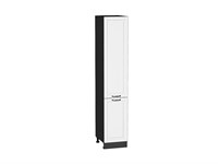 Шкаф пенал с 2-мя дверцами Дублин Graphite, Special White, 2140, 400 В*Ш*Г 2132*400*574, фасад МДФ  Special White, корпус  Graphite ms2510VVT_73763