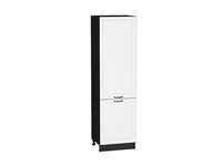 Шкаф пенал с 2-мя дверцами Дублин Graphite, Special White, 2140, 600 В*Ш*Г 2132*600*574, фасад МДФ  Special White, корпус  Graphite ms2510VVT_73768