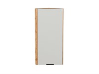 Шкаф верхний торцевой Евро Дуб Вотан, Агат, 920 В*Ш*Г 920*300*304, фасад МДФ  Агат, корпус  Дуб Вотан ms2510VVT_61978