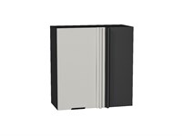 Шкаф верхний прямой угловой Евро Graphite, Агат, 720, 700 В*Ш*Г 716*700*345, фасад МДФ  Агат, корпус  Graphite ms2510VVT_60324