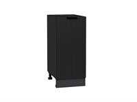 Шкаф нижний с 1-ой дверцей Евро Лайн Graphite, Антрацит, 350 В*Ш*Г 816*350*478, фасад МДФ  Антрацит, корпус  Graphite ms2510VVT_65380