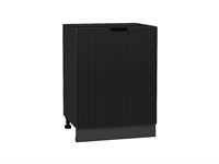 Шкаф нижний с 1-ой дверцей Евро Лайн Graphite, Антрацит, 600 В*Ш*Г 816*600*478, фасад МДФ  Антрацит, корпус  Graphite ms2510VVT_59453