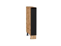 Шкаф нижний бутылочница Евро Дуб Вотан, Антрацит, 150 В*Ш*Г 816*150*478, фасад МДФ  Антрацит, корпус  Дуб Вотан ms2510VVT_61997