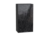 Шкаф верхний с 1-ой дверцей Валерия-М Graphite, Черный металлик дождь, 920, 500 В*Ш*Г 920*500*318, фасад МДФ  Черный металлик дождь, корпус  Graphite ms2510VVT_40154