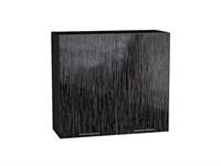 Шкаф верхний с 2-мя дверцами Валерия-М Graphite, Черный металлик дождь, 720, 800 В*Ш*Г 716*800*318, фасад МДФ  Черный металлик дождь, корпус  Graphite ms2510VVT_37889
