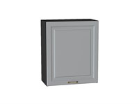 Шкаф верхний с 1-ой дверцей Ницца Graphite, Графит, 720, 600 В*Ш*Г 716*600*318, фасад МДФ  Графит, корпус  Graphite ms2510VVT_54654