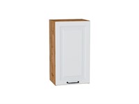 Шкаф верхний с 1-ой дверцей Ницца Дуб Вотан, Blanco, 720, 400 В*Ш*Г 716*400*318, фасад МДФ  Blanco, корпус  Дуб Вотан ms2510VVT_64164