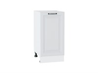 Шкаф нижний с 1-ой дверцей Ницца Белый, Blanco, 400 В*Ш*Г 816*400*478, фасад МДФ  Blanco, корпус  Белый ms2510VVT_33723