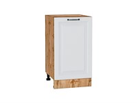 Шкаф нижний с 1-ой дверцей Ницца Дуб Вотан, Blanco, 450 В*Ш*Г 816*450*478, фасад МДФ  Blanco, корпус  Дуб Вотан ms2510VVT_64426