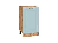 Шкаф нижний с 1-ой дверцей Ницца Дуб Вотан, Голубой, 450 В*Ш*Г 816*450*478, фасад МДФ  Голубой, корпус  Дуб Вотан ms2510VVT_64438