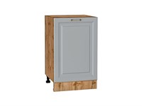Шкаф нижний с 1-ой дверцей Ницца Дуб Вотан, Графит, 500 В*Ш*Г 816*500*478, фасад МДФ  Графит, корпус  Дуб Вотан ms2510VVT_64447