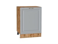 Шкаф нижний с 1-ой дверцей Ницца Дуб Вотан, Графит, 600 В*Ш*Г 816*600*478, фасад МДФ  Графит, корпус  Дуб Вотан ms2510VVT_64448