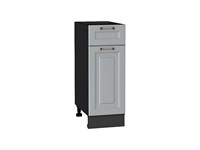Шкаф нижний с 1-ой дверцей и ящиком Ницца Graphite, Графит, 300 В*Ш*Г 816*300*478, фасад МДФ  Графит, корпус  Graphite ms2510VVT_54866
