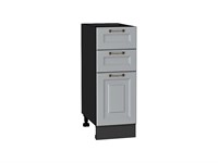 Шкаф нижний с 3-мя ящиками Ницца Graphite, Графит, 300 В*Ш*Г 816*300*478, фасад МДФ  Графит, корпус  Graphite ms2510VVT_54985
