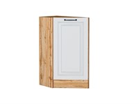 Шкаф нижний торцевой Ницца Дуб Вотан, Blanco В*Ш*Г 816*296*552, фасад МДФ  Blanco, корпус  Дуб Вотан ms2510VVT_64534