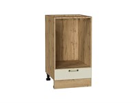 Шкаф нижний под духовку Ницца Дуб Вотан, Дуб крем, 450 В*Ш*Г 816*450*474, фасад МДФ  Дуб крем, корпус  Дуб Вотан ms2510VVT_67191