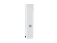 Шкаф пенал с 2-мя дверцами Ницца Белый, Blanco, 2140, 400 В*Ш*Г 2132*400*574, фасад МДФ  Blanco, корпус  Белый ms2510VVT_33750