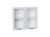 Комплект фасадов Ницца Royal со стеклом Moru для каркаса Ф-55 В800 В*Ш*Г 712*792*16, фасад МДФ/Стекло  Blanco ms2510VVT_078-8176 (67327)