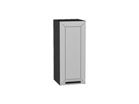 Шкаф верхний с 1-ой дверцей Глетчер Graphite, Гейнсборо Силк, 720, 300 В*Ш*Г 716*300*318, фасад МДФ  Гейнсборо Силк, корпус  Graphite ms2510VVT_43502