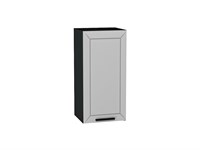 Шкаф верхний с 1-ой дверцей Глетчер Graphite, Гейнсборо Силк, 720, 350 В*Ш*Г 716*350*318, фасад МДФ  Гейнсборо Силк, корпус  Graphite ms2510VVT_65349