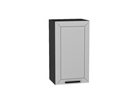 Шкаф верхний с 1-ой дверцей Глетчер Graphite, Гейнсборо Силк, 720, 400 В*Ш*Г 716*400*318, фасад МДФ  Гейнсборо Силк, корпус  Graphite ms2510VVT_43505