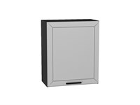 Шкаф верхний с 1-ой дверцей Глетчер Graphite, Гейнсборо Силк, 720, 600 В*Ш*Г 716*600*318, фасад МДФ  Гейнсборо Силк, корпус  Graphite ms2510VVT_43514