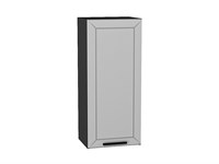 Шкаф верхний с 1-ой дверцей Глетчер Graphite, Гейнсборо Силк, 920, 400 В*Ш*Г 920*400*318, фасад МДФ  Гейнсборо Силк, корпус  Graphite ms2510VVT_43520