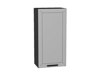Шкаф верхний с 1-ой дверцей Глетчер Graphite, Гейнсборо Силк, 920, 450 В*Ш*Г 920*450*318, фасад МДФ  Гейнсборо Силк, корпус  Graphite ms2510VVT_43523