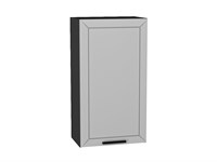 Шкаф верхний с 1-ой дверцей Глетчер Graphite, Гейнсборо Силк, 920, 500 В*Ш*Г 920*500*318, фасад МДФ  Гейнсборо Силк, корпус  Graphite ms2510VVT_43526