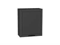 Шкаф верхний с 1-ой дверцей Глетчер Graphite, Маренго Силк, 720, 600 В*Ш*Г 716*600*318, фасад МДФ  Маренго Силк, корпус  Graphite ms2510VVT_43516
