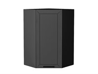 Шкаф верхний угловой Глетчер Graphite, Маренго Силк, 920 В*Ш*Г 920*600*600, фасад МДФ  Маренго Силк, корпус  Graphite ms2510VVT_43579