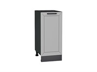 Шкаф нижний с 1-ой дверцей Глетчер Graphite, Гейнсборо Силк, 350 В*Ш*Г 816*350*478, фасад МДФ  Гейнсборо Силк, корпус  Graphite ms2510VVT_65353