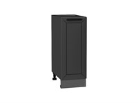 Шкаф нижний с 1-ой дверцей Глетчер Graphite, Маренго Силк, 300 В*Ш*Г 816*300*478, фасад МДФ  Маренго Силк, корпус  Graphite ms2510VVT_43633