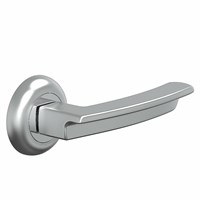 Ручка на круглой розетке Bravo A-493 SC МатХром (алюм., 8*100 мм, пром.) sp2510BR_046-0485