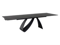 Стол обеденный Signal DIUNA CERAMIC раскладной (черный мат) ms2601SIGHAL_DIUNACC160